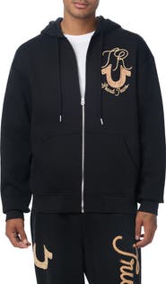 True Religion Rope Logo Graphic Zip Hoodie