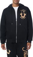 True Religion Rope Logo Graphic Zip Hoodie