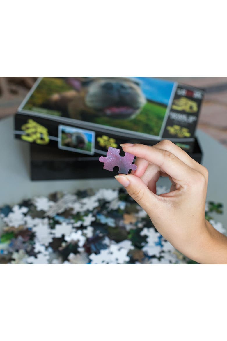 Pugsley The Nose Knows Super 3D 500 Piece Jigsaw Puzzle For Adults And Kids, Alternate, color, Multi-Color