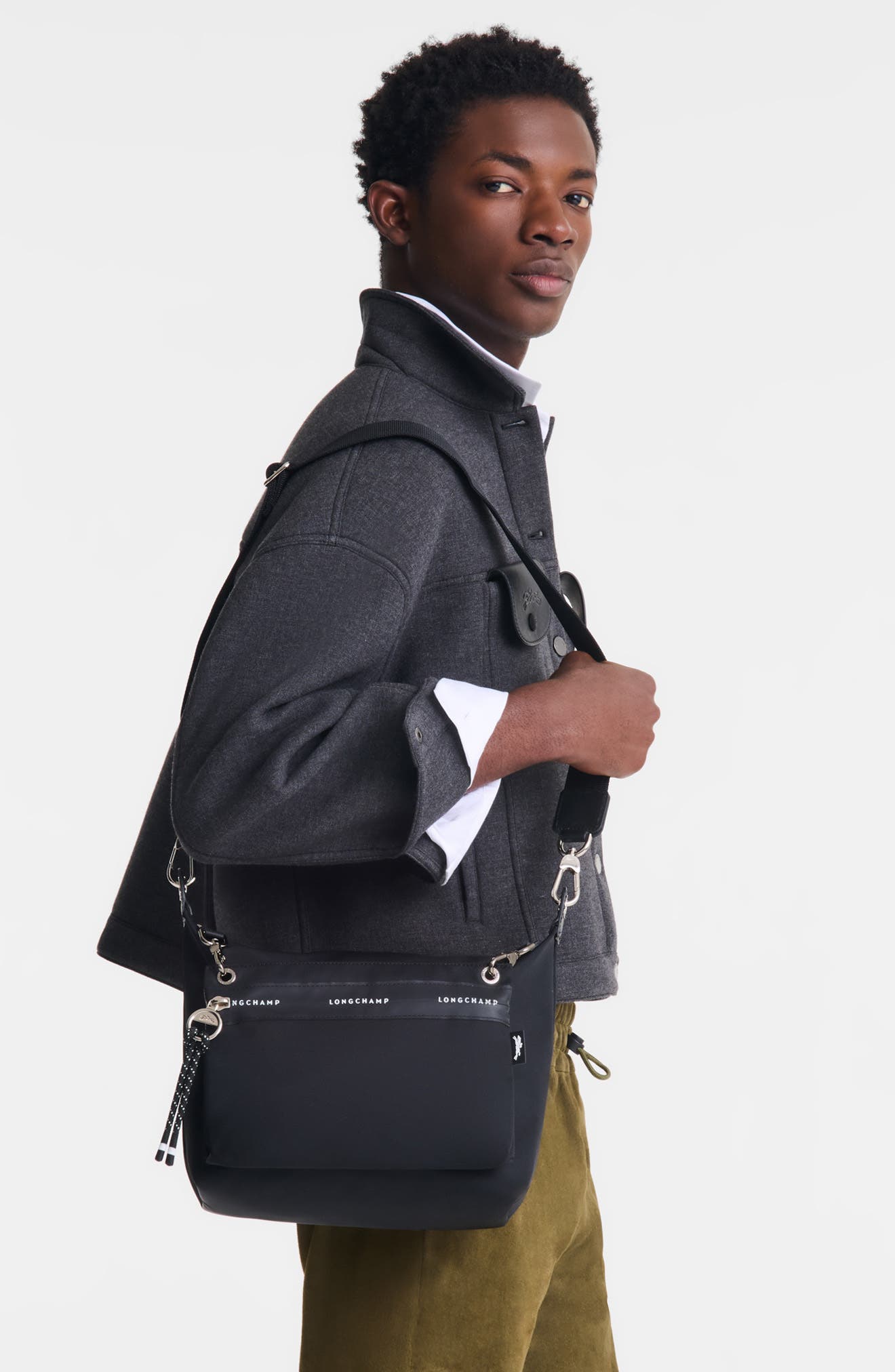 Longchamp Le Pliage Energy Recycled Canvas Crossbody Bag, Alternate, color, 