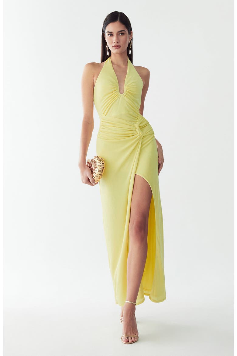 Dakota Maxi Dress, Alternate, color, Lemon Sorbet