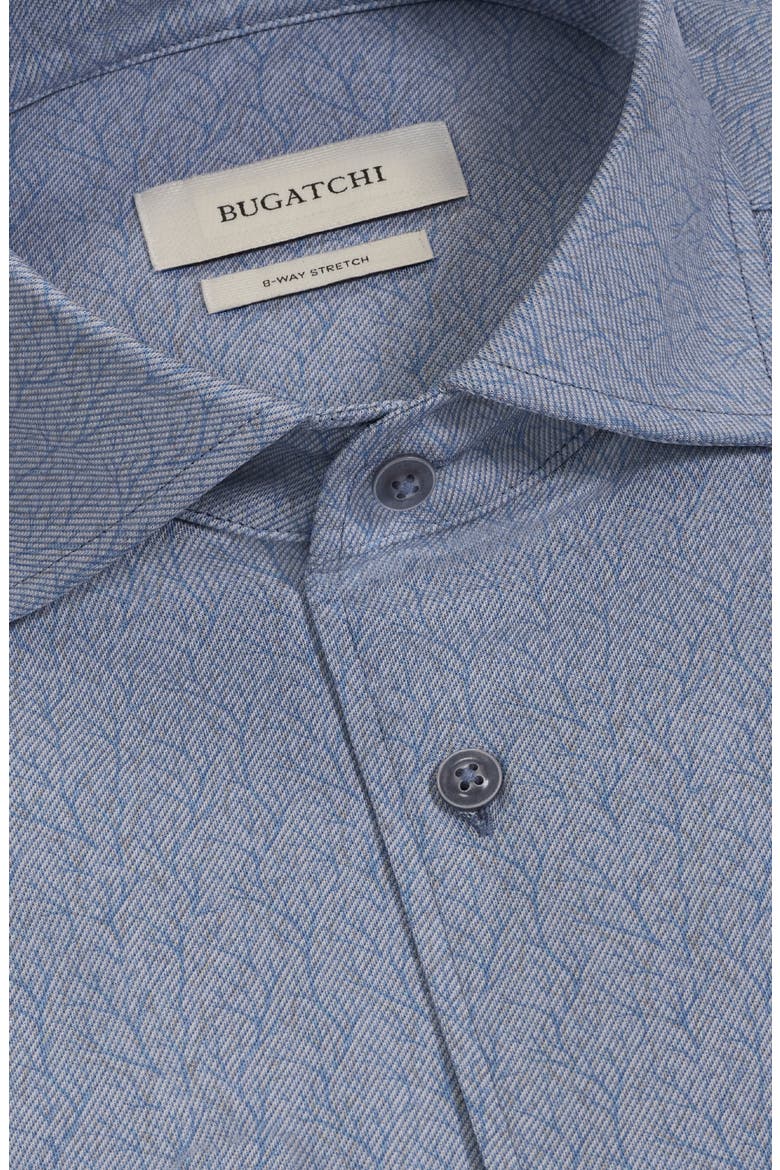 Devon OoohCotton® Branch Print Button-Up Shirt, Alternate, color, AIR BLUE
