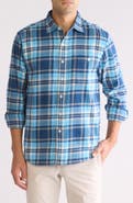 Tommy Bahama Frozen Lake Plaid Button-Up Shirt
