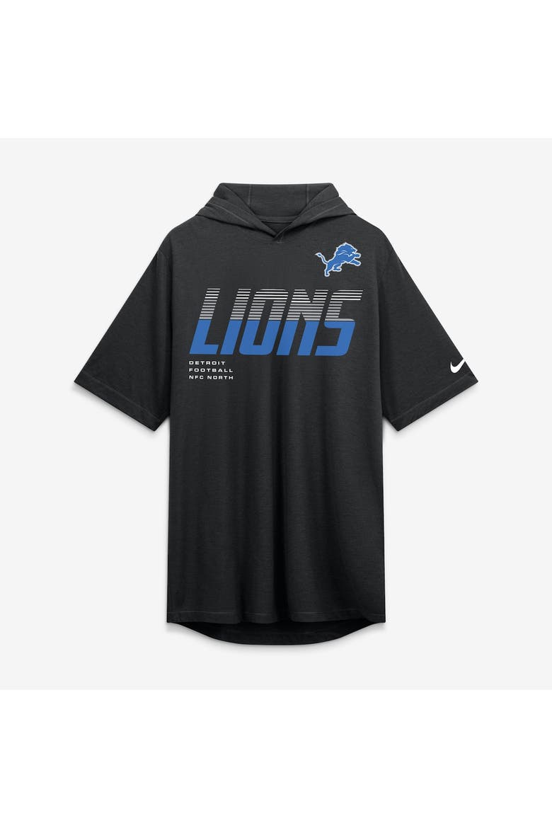 Men's Nike Black Detroit Lions Tri-Blend Hooded T-Shirt, Alternate, color, Black