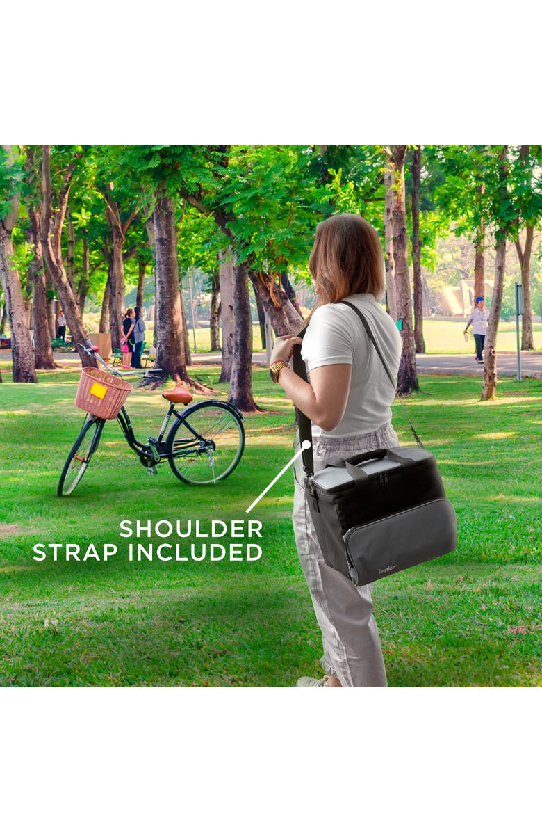 Ivation Electric Cooler Bag, 15L, 12 Volt, Alternate, color, Black