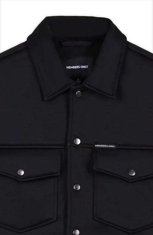 Members Only Soft Shell Shirt Jacket