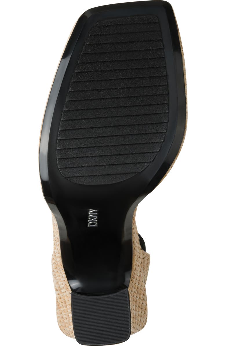 DKNY Linda Ankle Strap Platform Sandal, Alternate, color, Natural/ Black