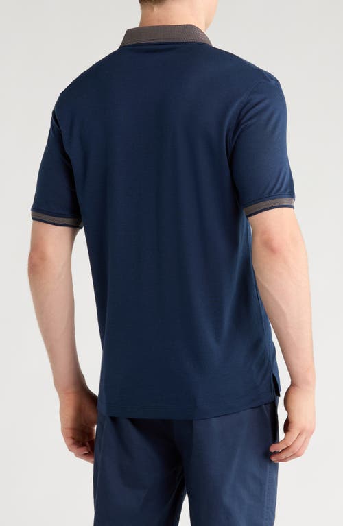 Studio Garnet Los Angeles Chest Pocket Polo In Blue