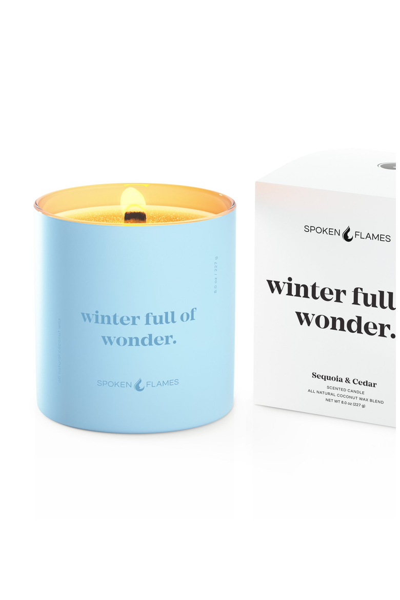 Winter Full of Wonder Candle, Alternate, color, Light Blue