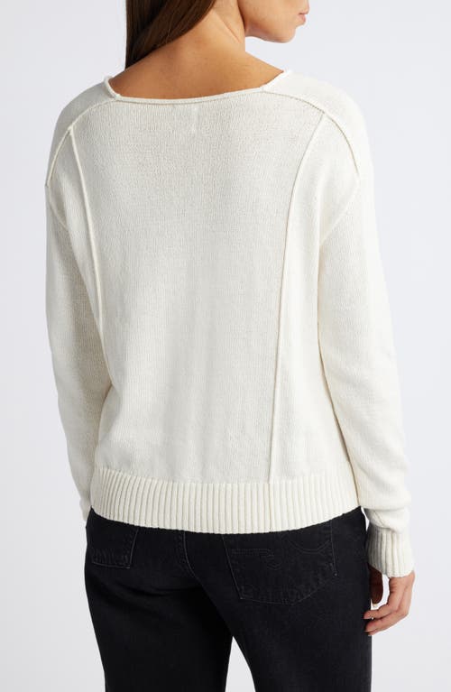 Nic + Zoe Nic+zoe Seamed Up Sweater In White