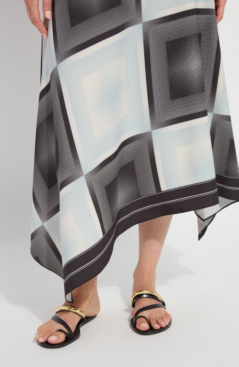 Lysse Sarai Handkerchief Hem Midi Dress, Alternate, color,