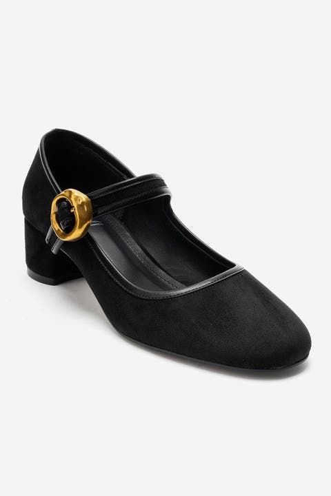 Merel Mary Jane Block Heel Shoe