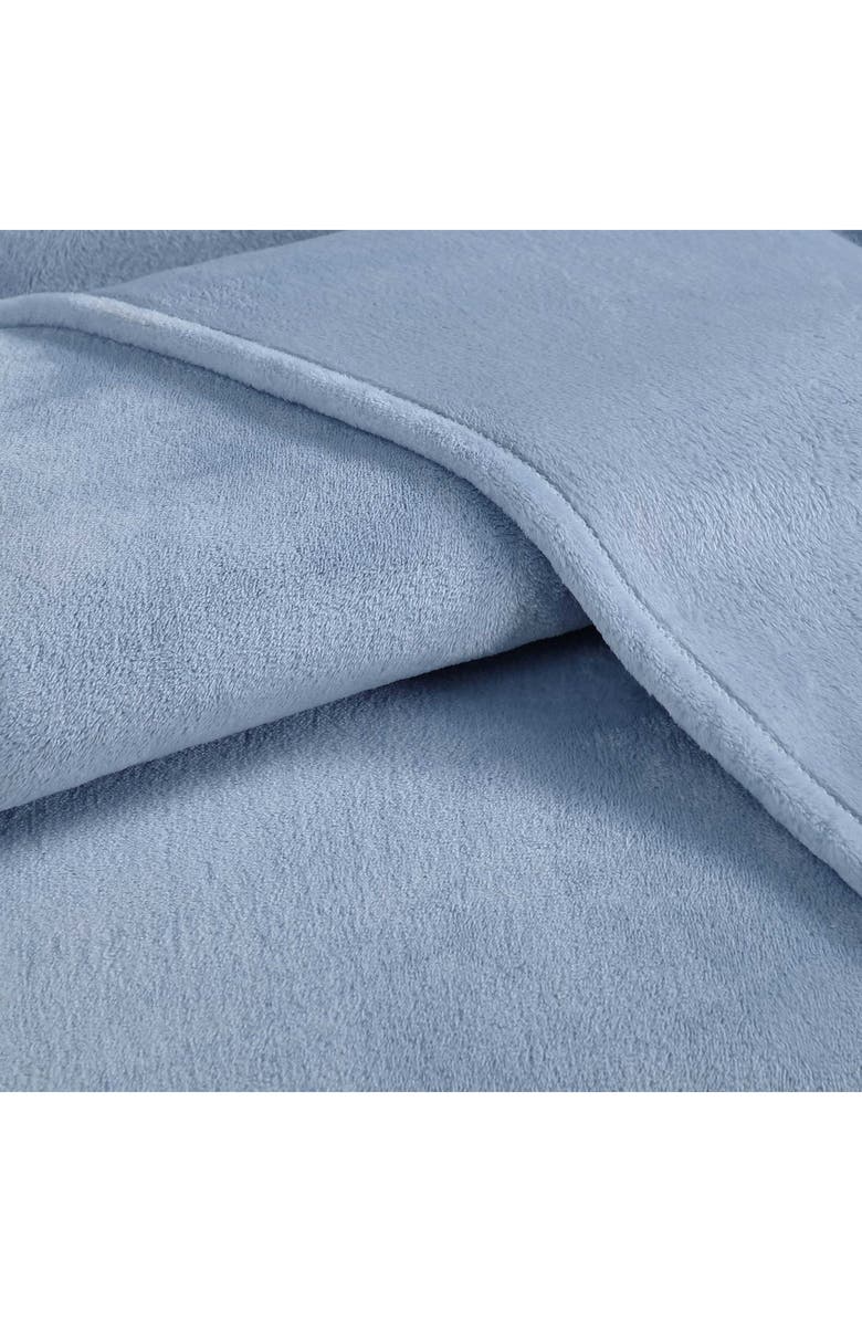 Calvin Klein Home Core Plush Blanket, Alternate, color, Medium Blue