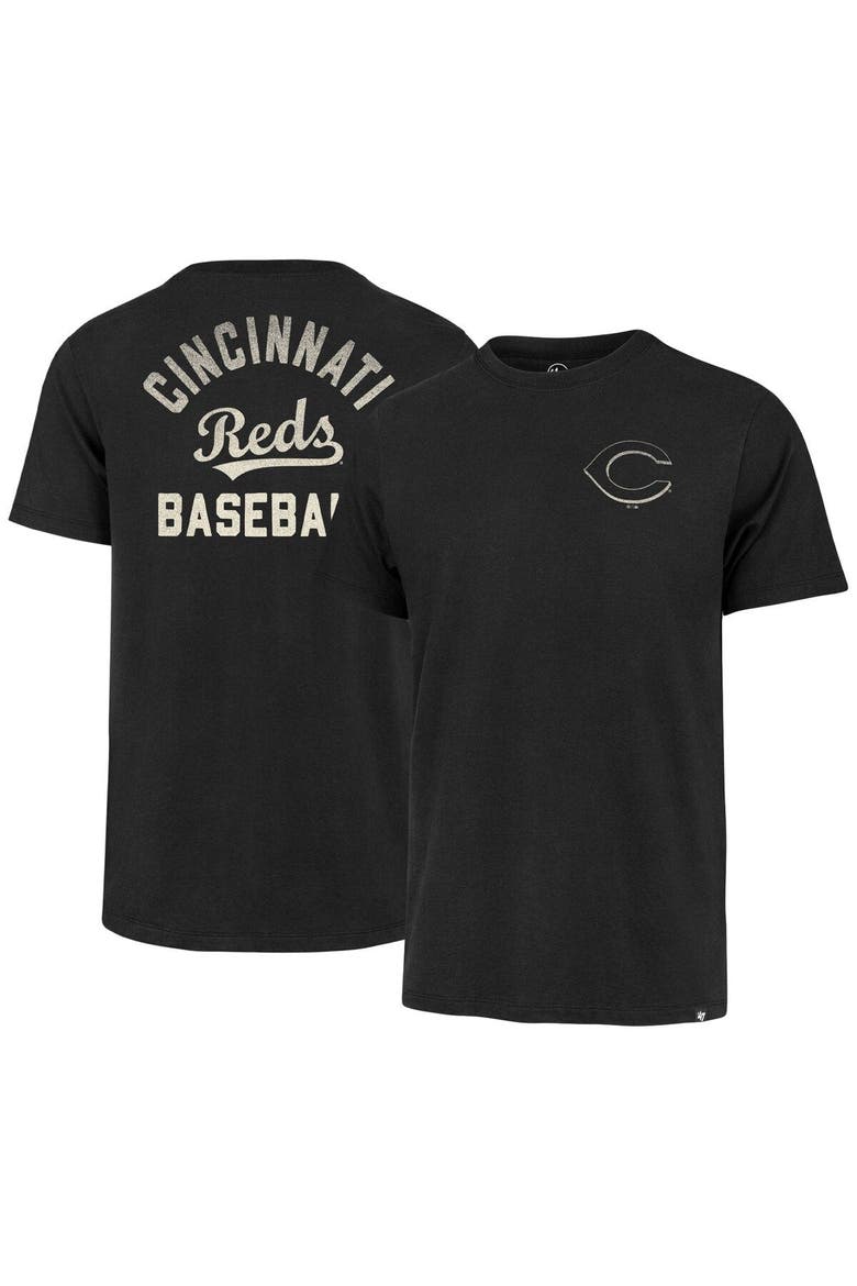 Men's '47  Black Cincinnati Reds Turn Back Franklin T-Shirt, Main, color, Black