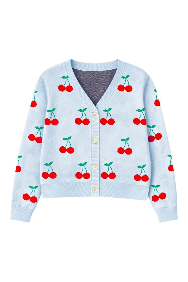 Kids' Yummy Cardigan, Main, color, LT BLUE CHERRY