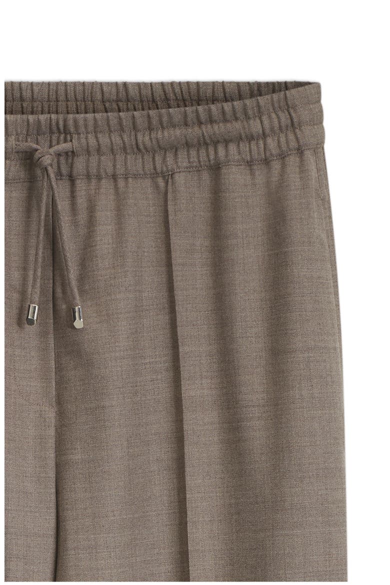 Tavati Wide Leg Wool Blend Pants, Alternate, color, BISQUE MELANGE