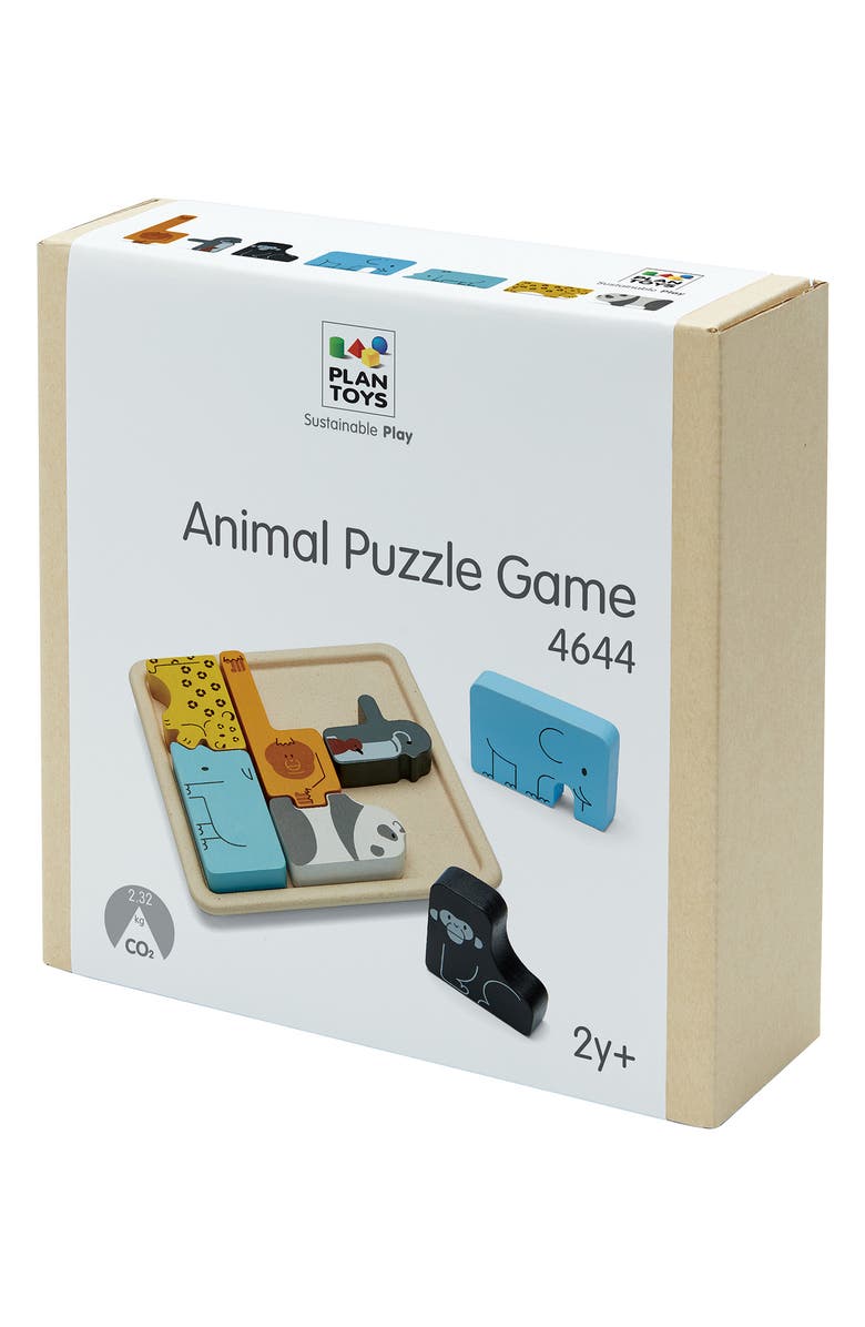 PlanToys<sup>®</sup> Animal Puzzle Game, Alternate, color, Assorted