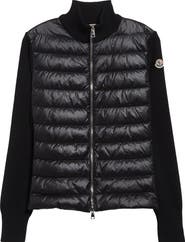 Moncler Wool Knit & Down Cardigan