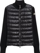 Moncler Wool Knit & Down Cardigan