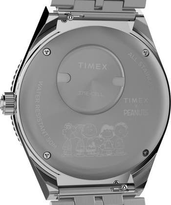 Timex® x Peanuts® Q Timex® GMT Bracelet Watch, 38mm | Nordstrom