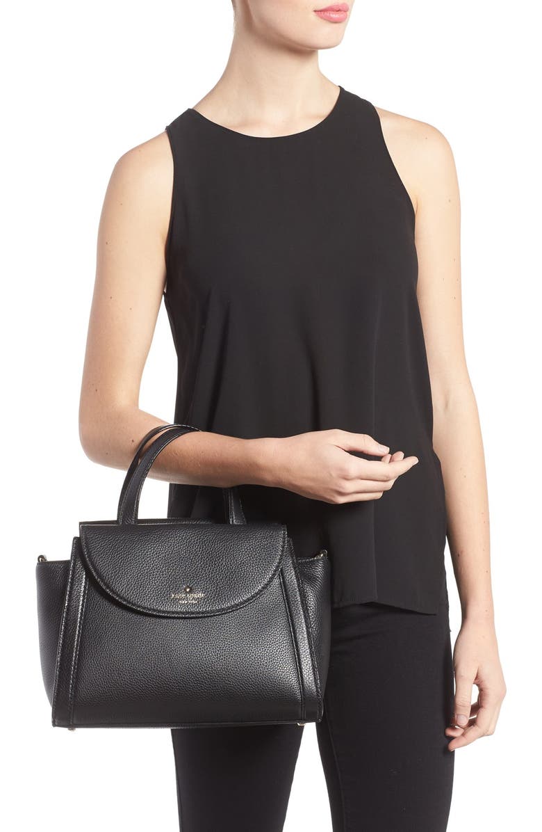 Kate Spade New York cobble hill - medium adrien leather satchel, Alternate, color,