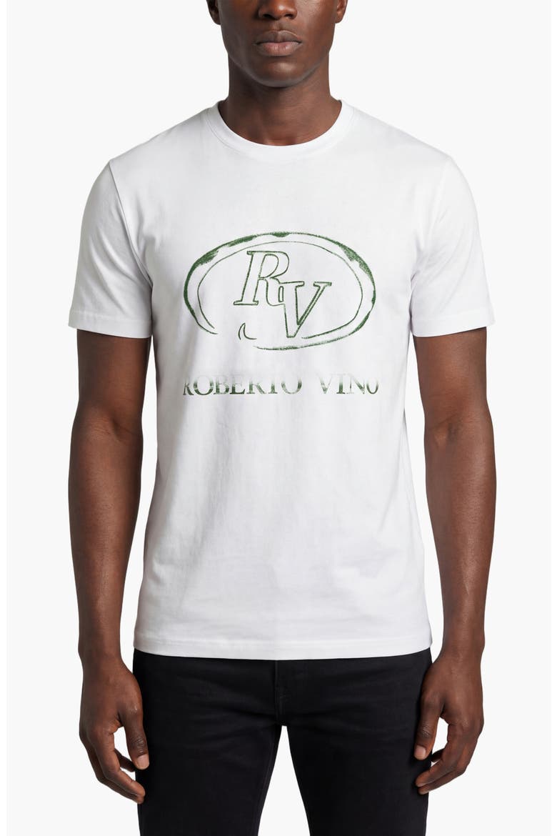 RV Front Circle Slim fit Tee, Main, color, White