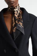 Dolce&Gabbana Leopard Print Silk Scarf