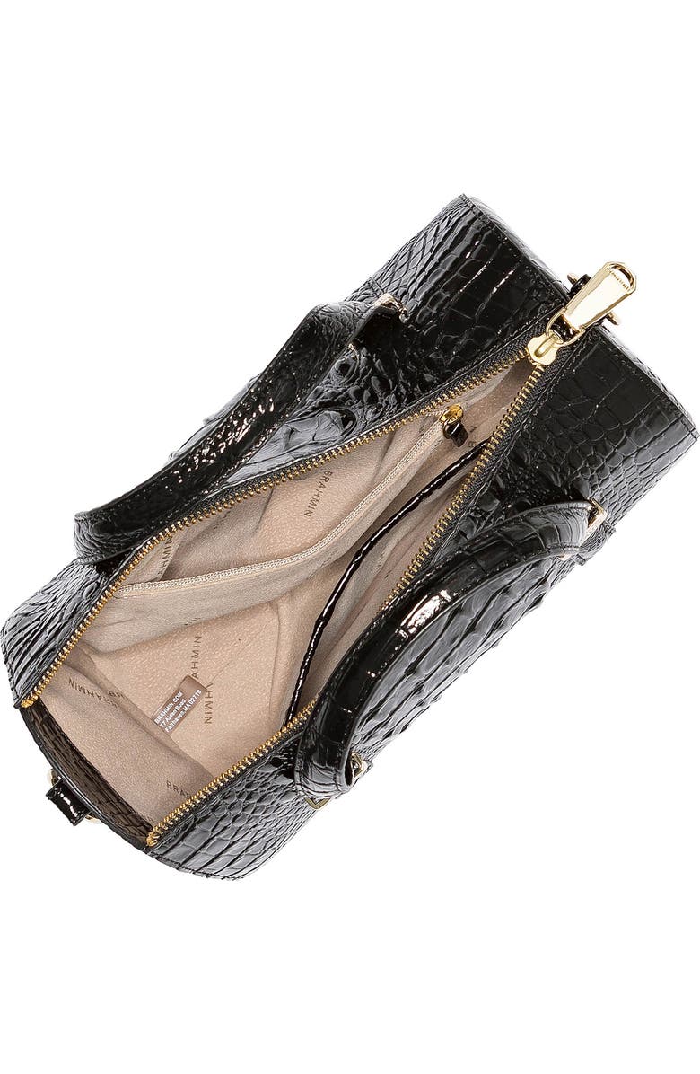 Brahmin Claire Croc Embossed Leather Top Handle Bag, Alternate, color,