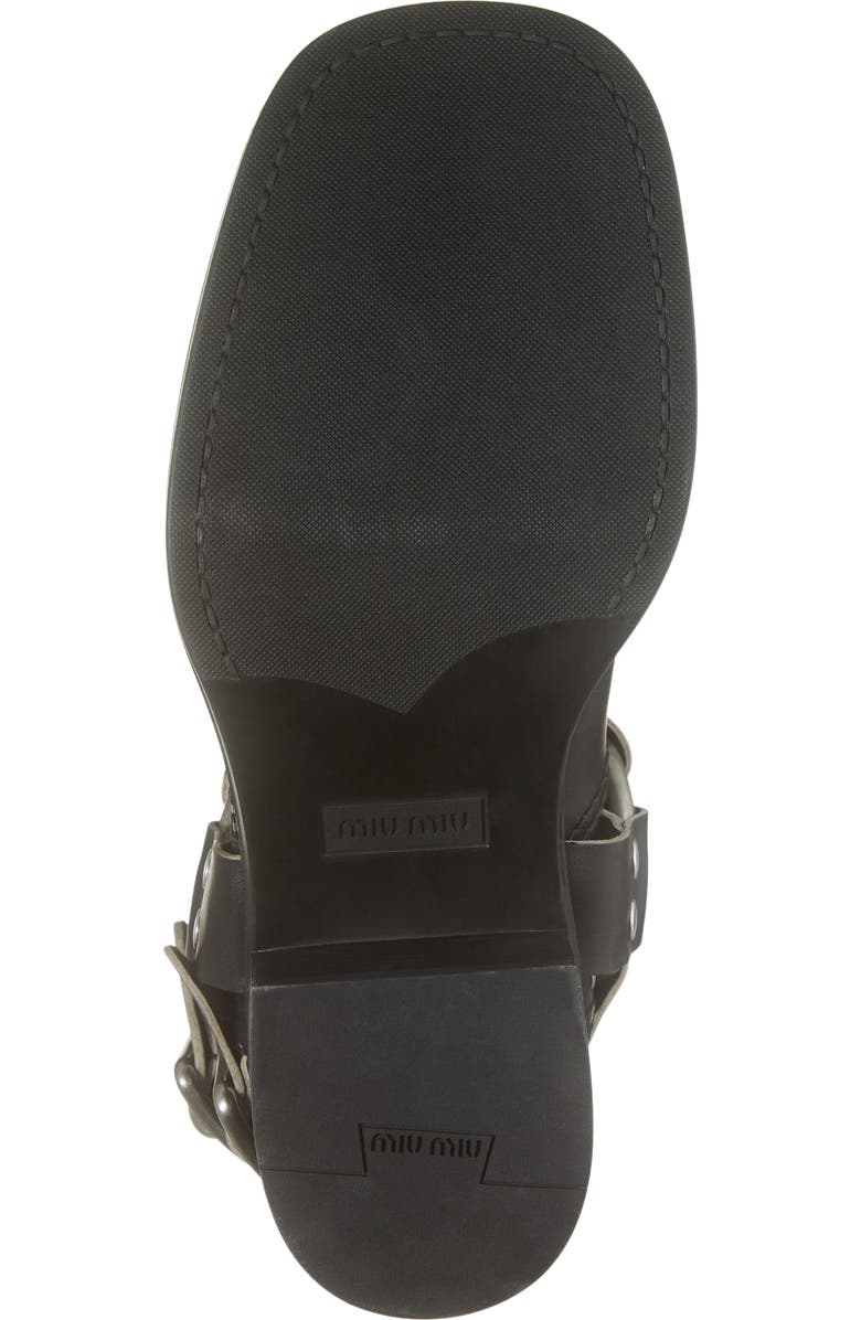Miu Miu Harness Biker Boot, Alternate, color,