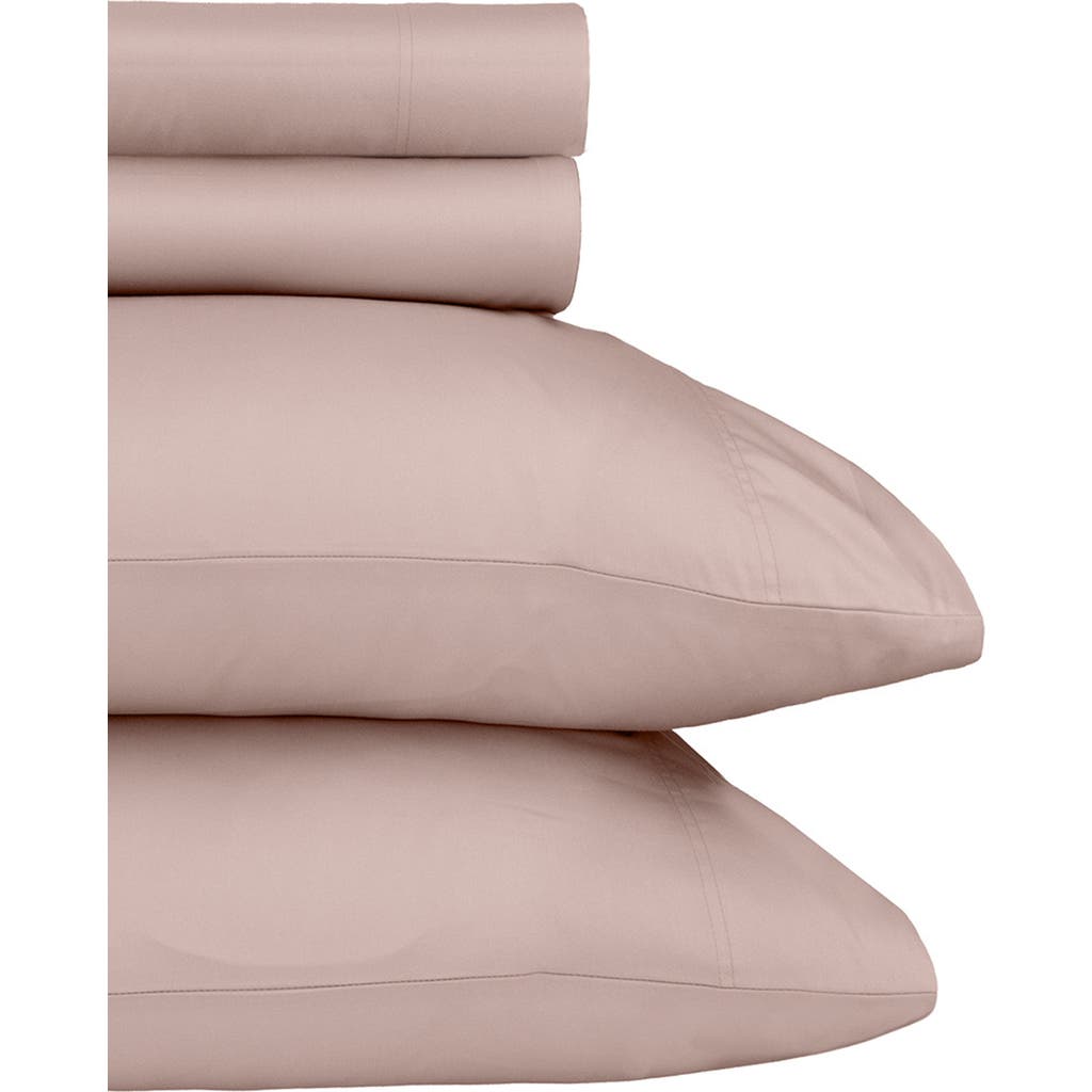 California Design Den Signature Comfort 100% Egyptian Cotton Soft Sateen Sheet Set In Pink