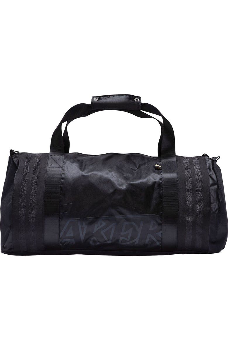 Mitchell & Ness Los Angeles Lakers Hardwood Classics Satin Duffel Bag, Alternate, color,