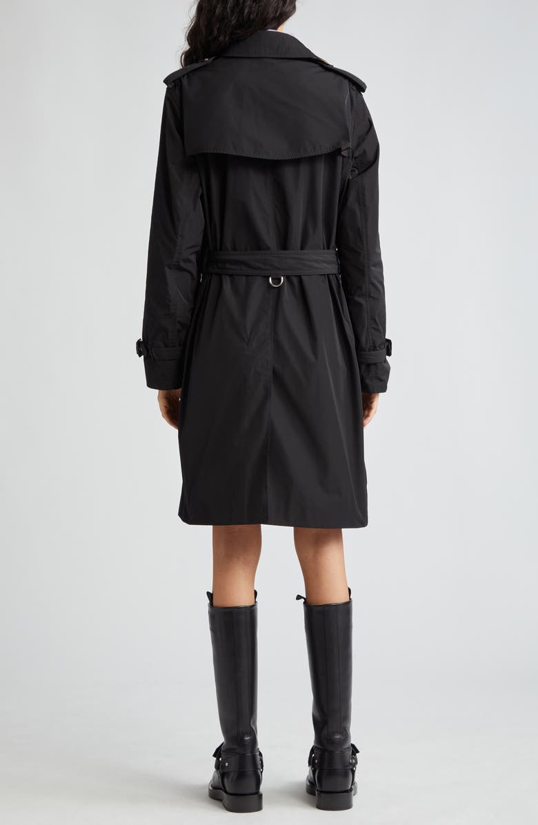 Burberry Kensington A23 Water Resistant Trench Coat, Alternate, color, Black