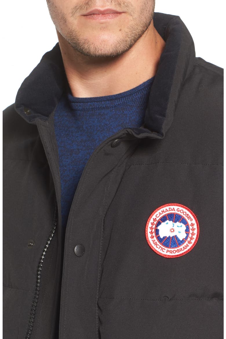 Freestyle Regular Fit Down Vest, Alternate, color, BLACK