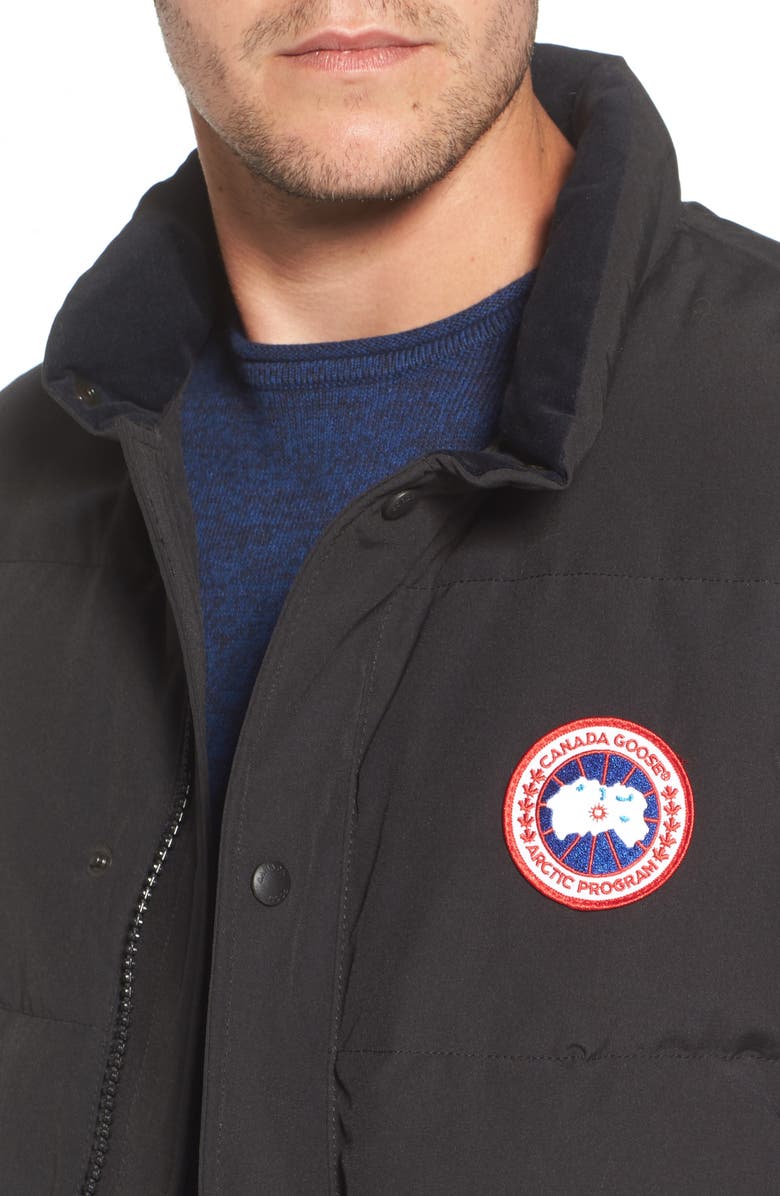 Canada Goose Freestyle Regular Fit Down Vest, Alternate, color, Black