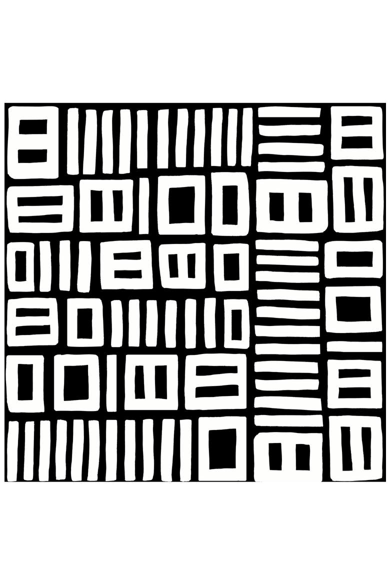 Black Traverse Peel and Stick Wallpaper, Main, color, BLACK