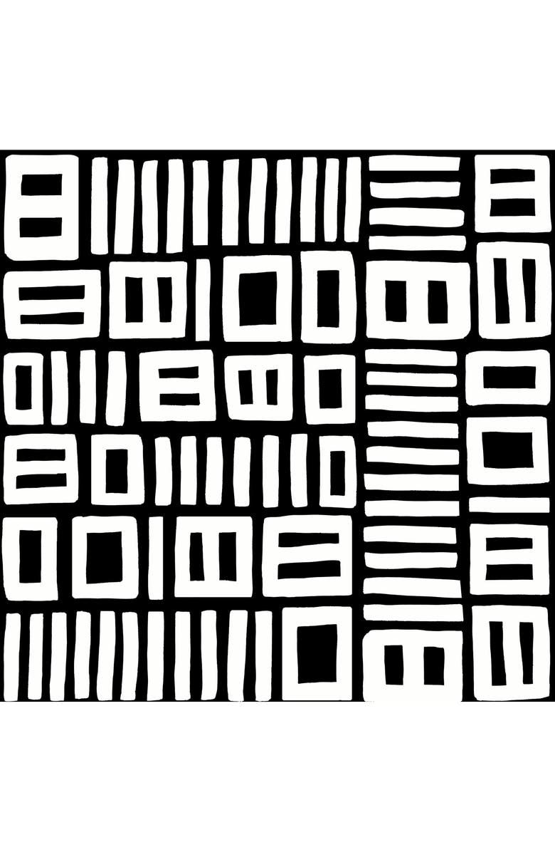 Wallpops Black Traverse Peel and Stick Wallpaper, Main, color, Black