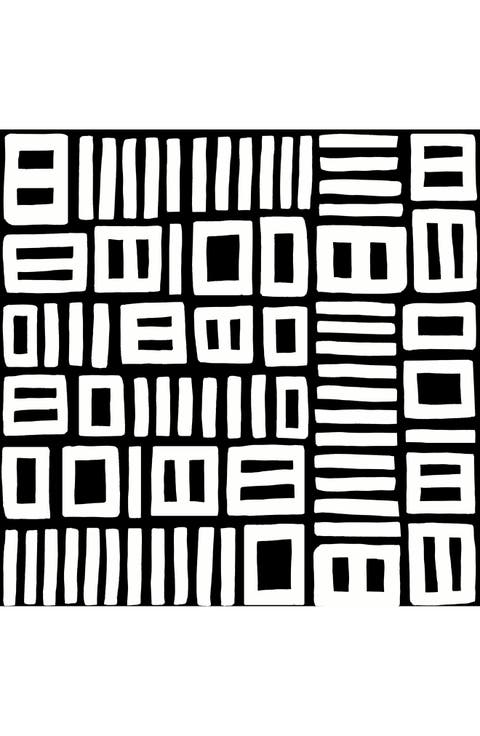 Black Traverse Peel and Stick Wallpaper