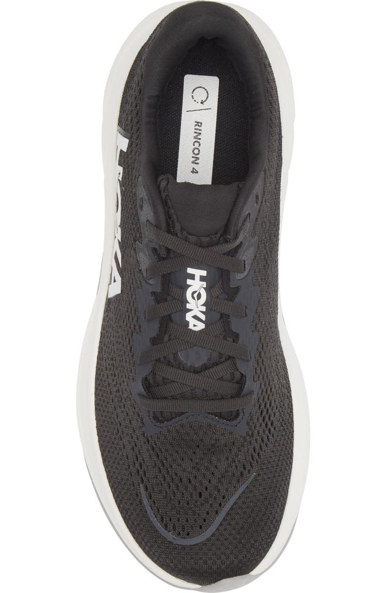 HOKA Rincon 4 Running Shoe, Alternate, color, Black / White