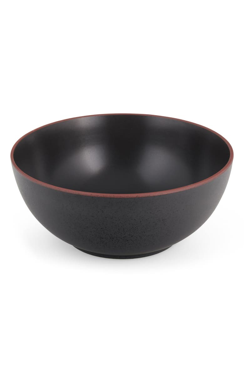Nambé Taos Deep Serving Bowl, Alternate, color, Black