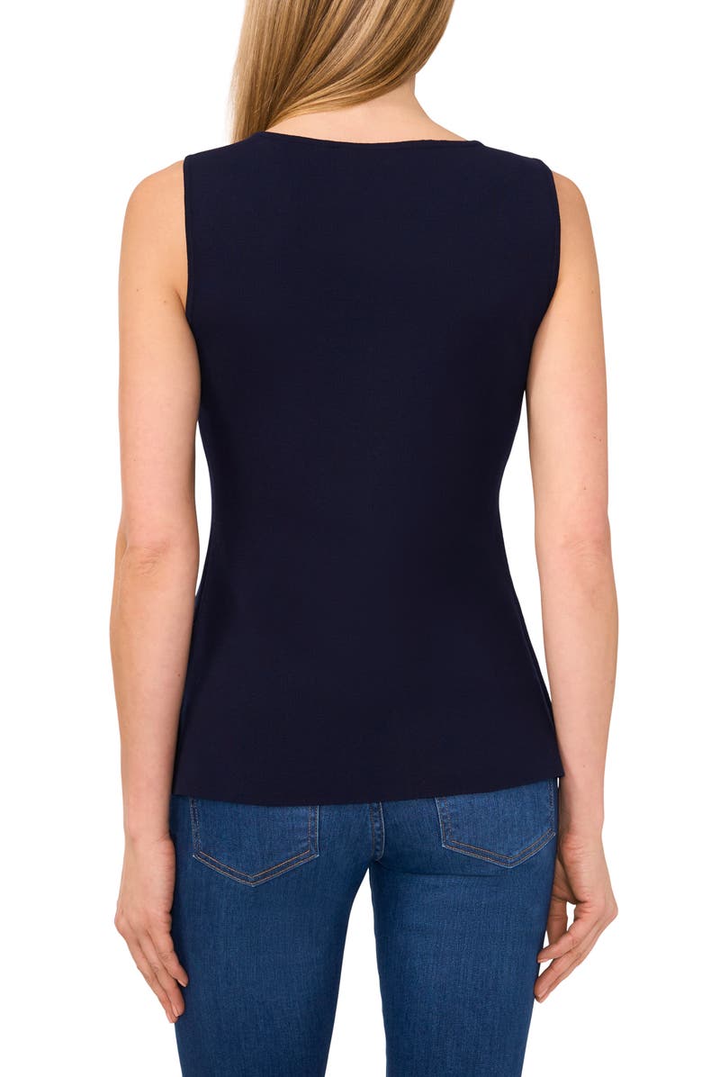 Ted Baker Sleeveless Button-Up Shirt, Alternate, color, Classic Navy