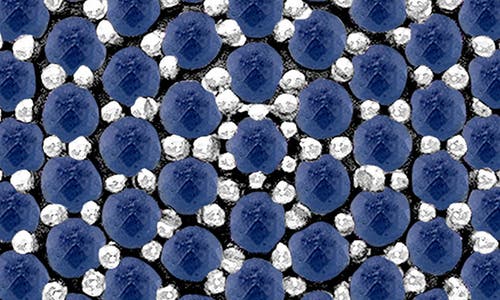 Samuel B. Sterling Silver Blue Sapphire Pavé Clover Necklace In Blue
