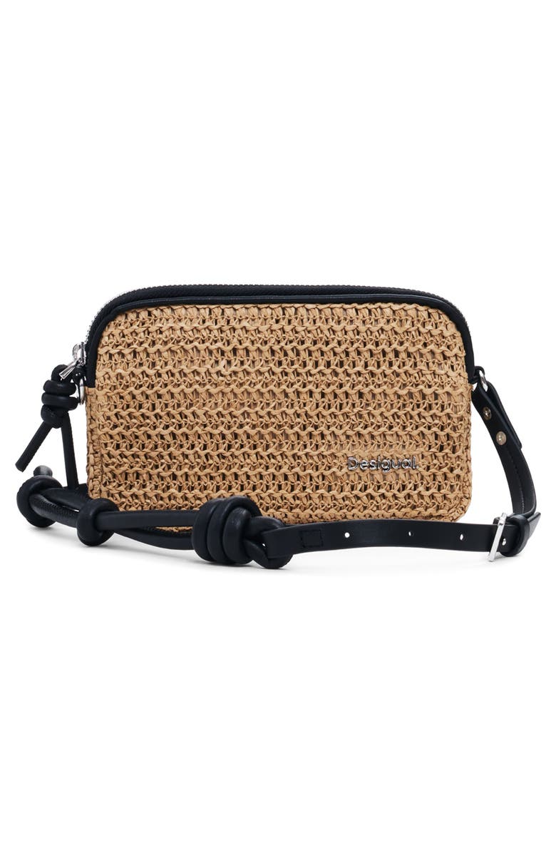 Desigual Others Straw Crossbody Bag, Alternate, color, 