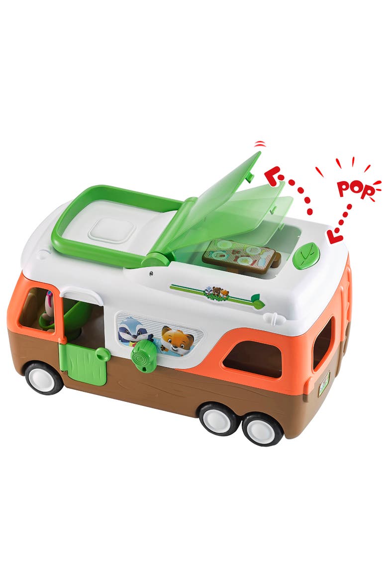 Camper Van 3 Piece Travel Playset, Seal Figure, Open & Reveal, 18Mo+, Alternate, color, Multicolored