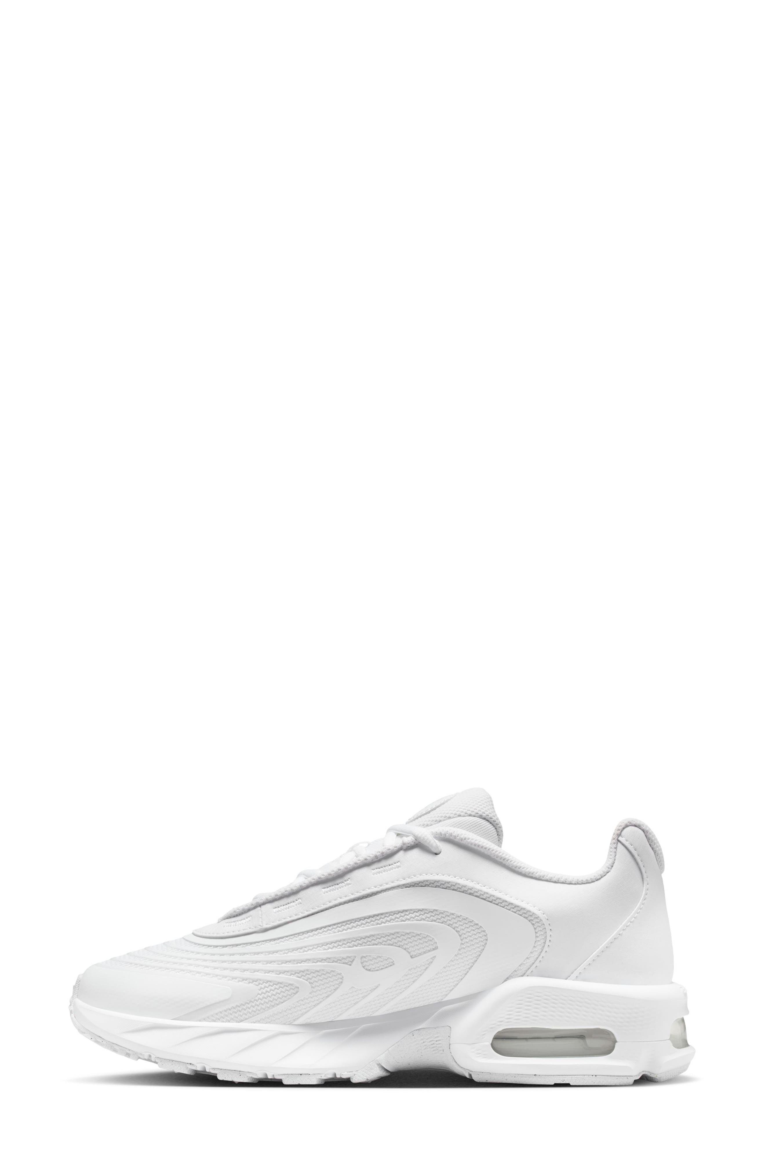 Air Max Fire Sneaker, Alternate, color, WHITE/ WHITE/ BLACK