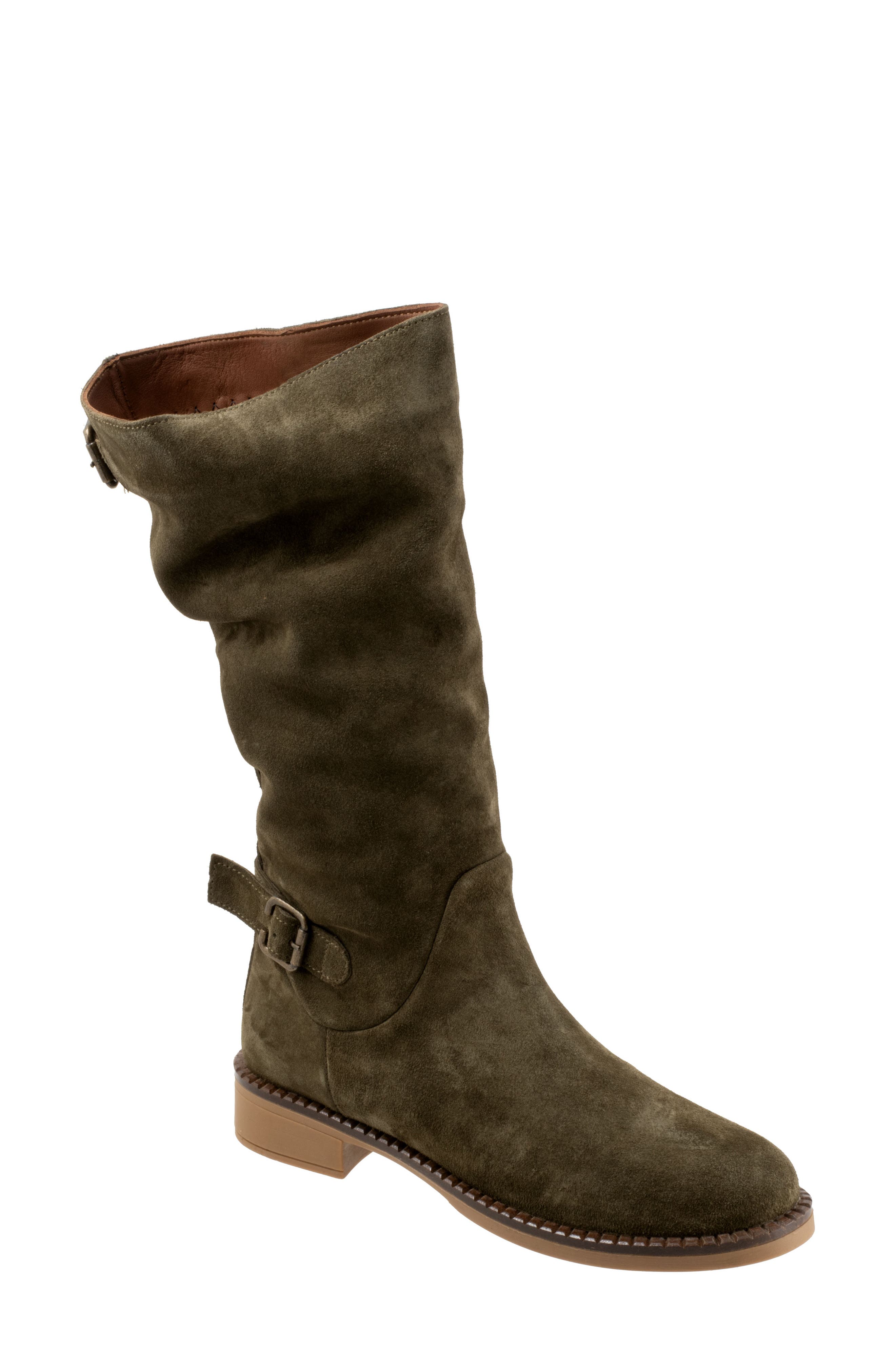 Bueno Ozzie Boot, Main, color, Dark Khaki Suede