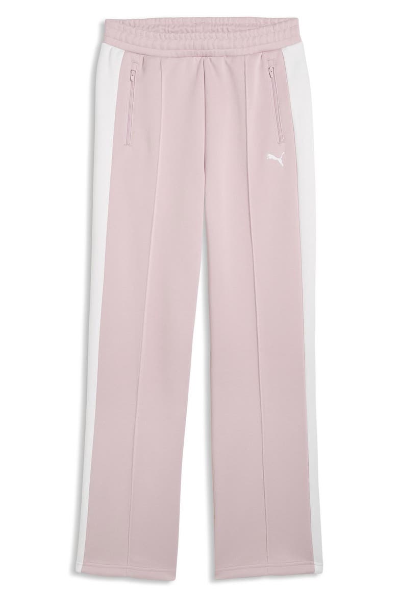 T7 Always On Straight Leg Track Pants, Alternate, color, MISTY PINK