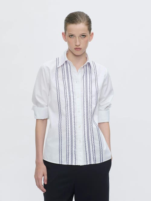 Callas Milano Arletty Embroidered Shirt