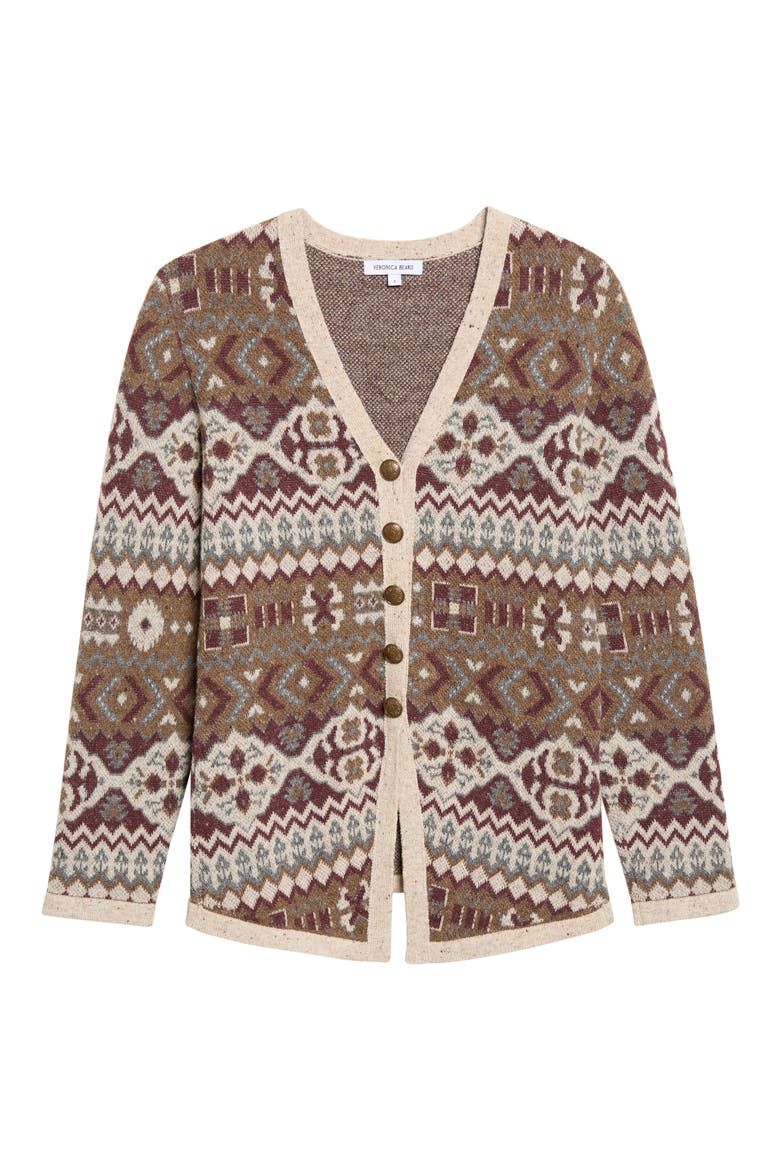 Chamberly Cardigan, Alternate, color, BURGUNDY MULTI