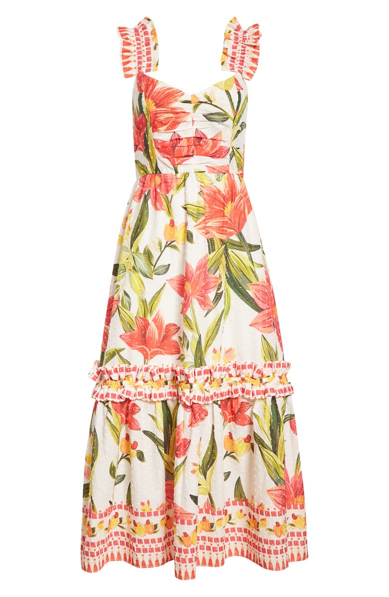 FARM RIO Garden Midi Dress