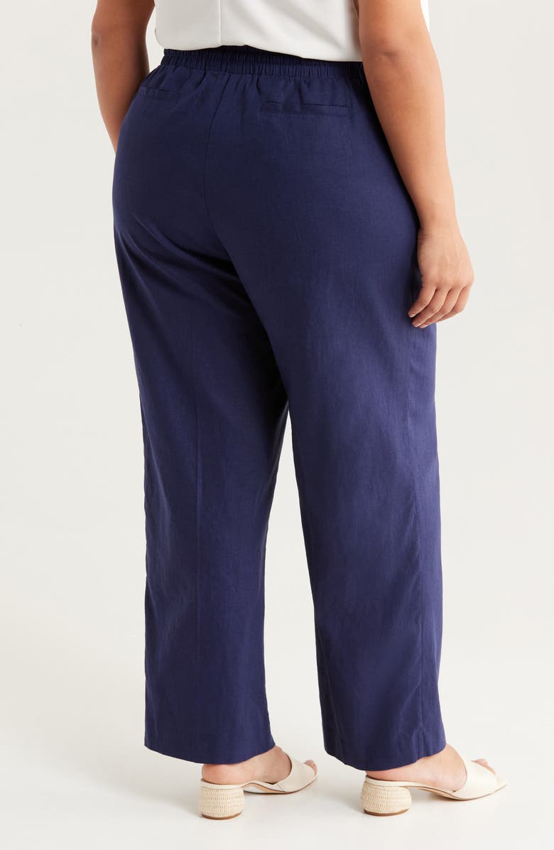 Jones New York Wide Leg Linen Blend Pants, Alternate, color,